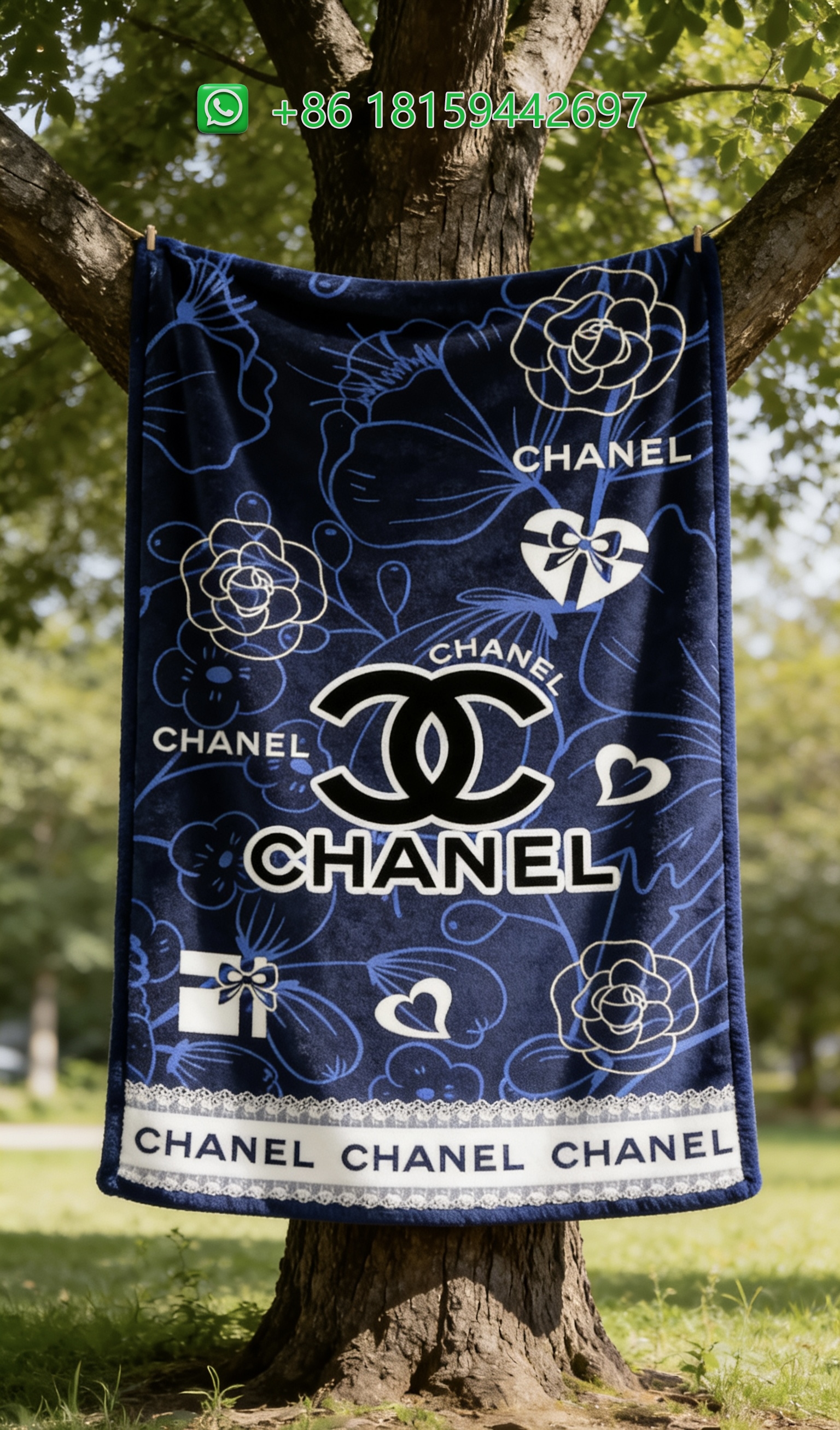 Chanel Throw Blankets